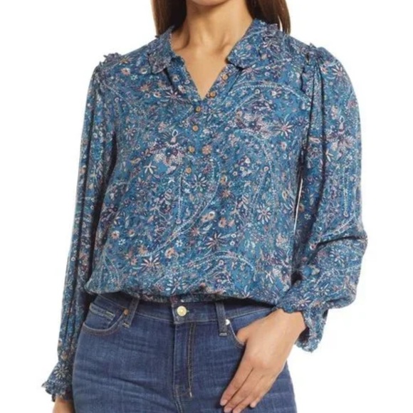 Lucky Brand Tops - Lucky brand floral shirt small long sleeve 585